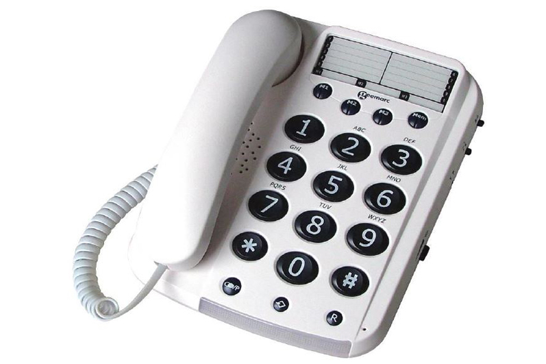 Téléphone filaire VTech à grosses touches avec afficheur et appel