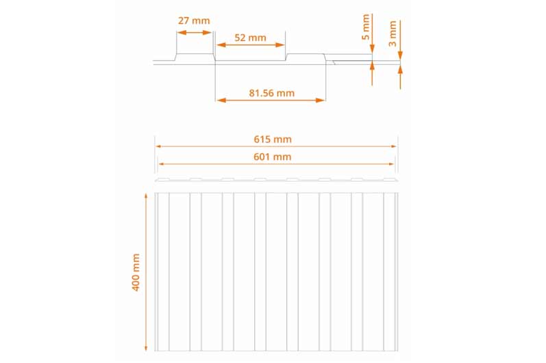 Bande d'interception handicap résine méthacrylate avec des granulats extérieure à coller – Image 3
